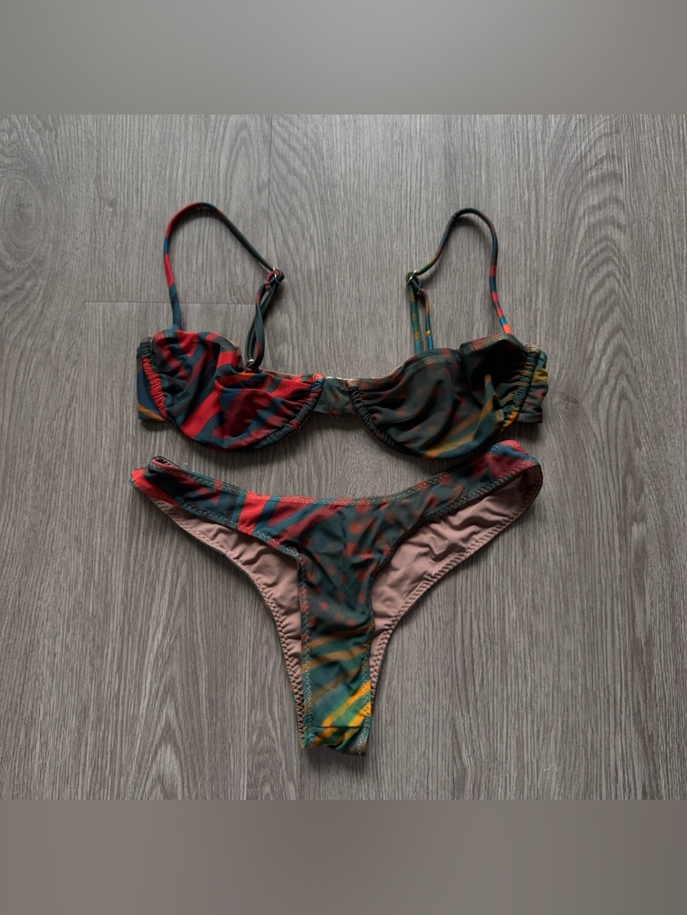 With Jean bikini